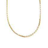 Necklaces 16" / Rose Gold / 14K 14K Solid Small Box Link Chain Necklace 2mm