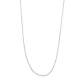 Necklaces 16" / Yellow Gold Mini 14K Gold and Diamond Tennis Necklace Invisible Setting