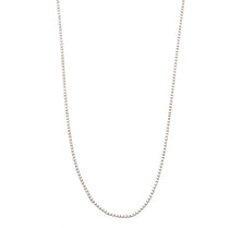 Necklaces 16" / Yellow Gold Mini 14K Gold and Diamond Tennis Necklace Invisible Setting