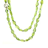 Necklaces 36" Peridot Strands With Pave Diamonds