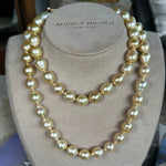 Necklaces 37" South Sea Champagne Pearl Strand Necklace