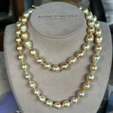 Necklaces 37" South Sea Champagne Pearl Strand Necklace