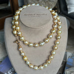 Necklaces 37" South Sea Champagne Pearl Strand Necklace