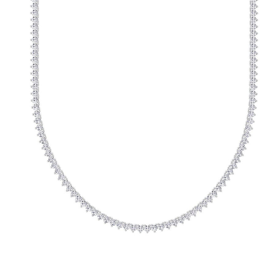Baguette Ladies Lab Grown Diamond Layered Tennis Necklace, Weight: 23.5 Gm  at best price in New Delhi