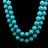 Necklaces Double-Strand Beaded Sleeping Beauty Turquoise Necklace