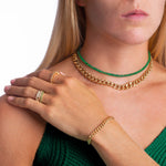 Necklaces Emerald Beads & 14K w/ Toggle Clasp