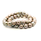 Necklaces Golden Bronze Pearl Beaded Bracelet, 8mm