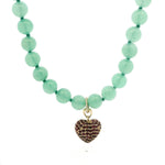 Necklaces Green Jade Beaded Necklace