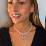 Necklaces Lavender Pink Morganite Beaded Necklace
