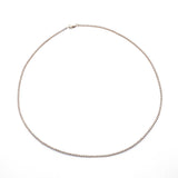 Necklaces Mini 14K Gold and Diamond Tennis Necklace Invisible Setting