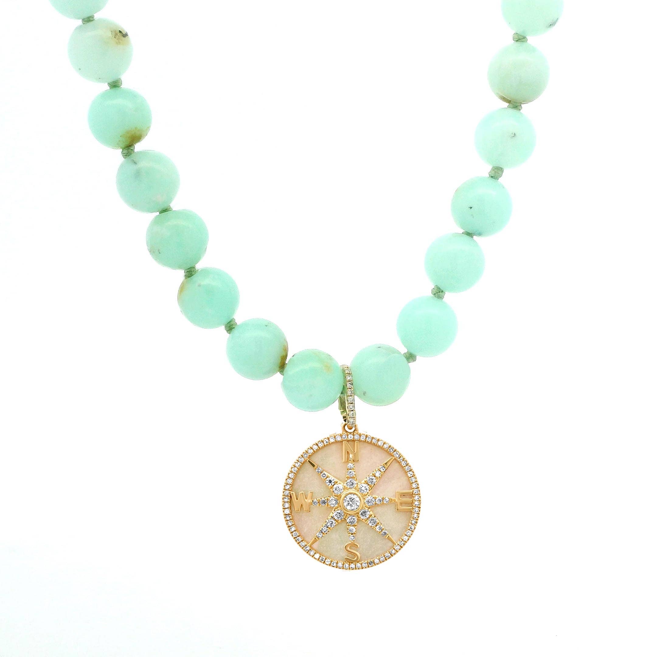 Necklaces Mint Green Chrysoprase Beaded Necklace