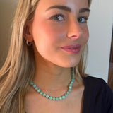 Necklaces Mint Green Chrysoprase Beaded Necklace