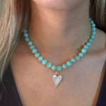 Necklaces Mint Green Chrysoprase Beaded Necklace