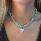 Necklaces Mint Green Chrysoprase Beaded Necklace