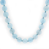 Necklaces Natural Ocean Blue Faceted Aquamarine Beaded Necklace