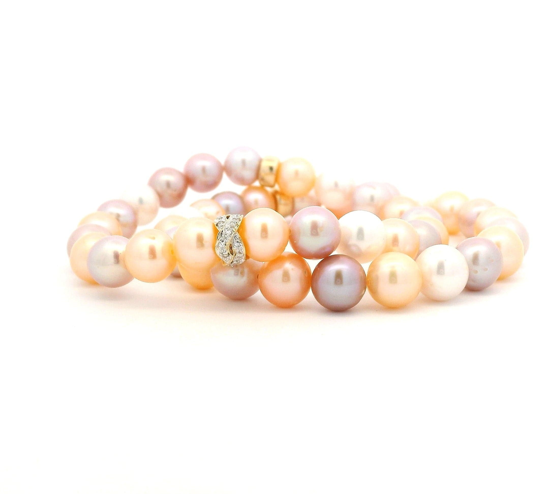 Necklaces Natural Pink To White Pearl Beaded Bracelet