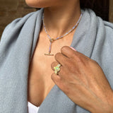 Necklaces Opal Beads & 18K w/ Toggle Clasp