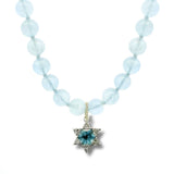Necklaces Pastel Blue Aquamarine Beaded Necklace