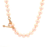 Necklaces Pink Pearl Strand Necklace