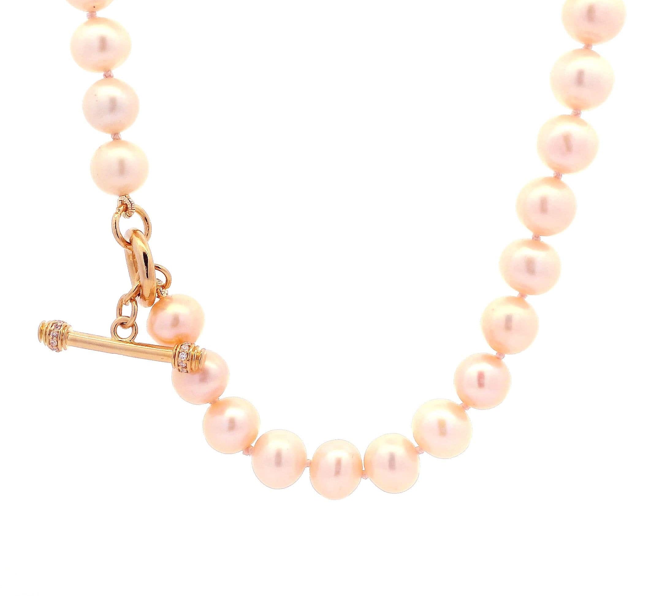 Necklaces Pink Pearl Strand Necklace