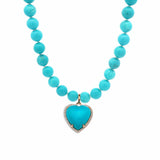 Necklaces Raw Polished Turquoise Beaded Necklace