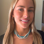 Necklaces Raw Polished Turquoise Beaded Necklace