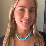 Necklaces Raw Polished Turquoise Beaded Necklace