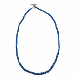 Necklaces Sapphire Beads & 14K w/ Toggle Clasp