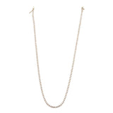 Necklaces Small 14K Gold and Diamond Tennis Necklace 4-Prong Setting