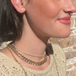 Necklaces Small 14K Gold Diamond Tennis Necklace 4-Prong Setting Adjustable Length