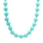 Necklaces Turquoise Blue Beaded Strand Necklace