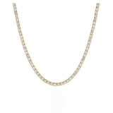 Necklaces Yellow Gold / 14K 14K & 18K Gold Round Brilliant Diamond Necklace, Lab Grown, 4 Prong