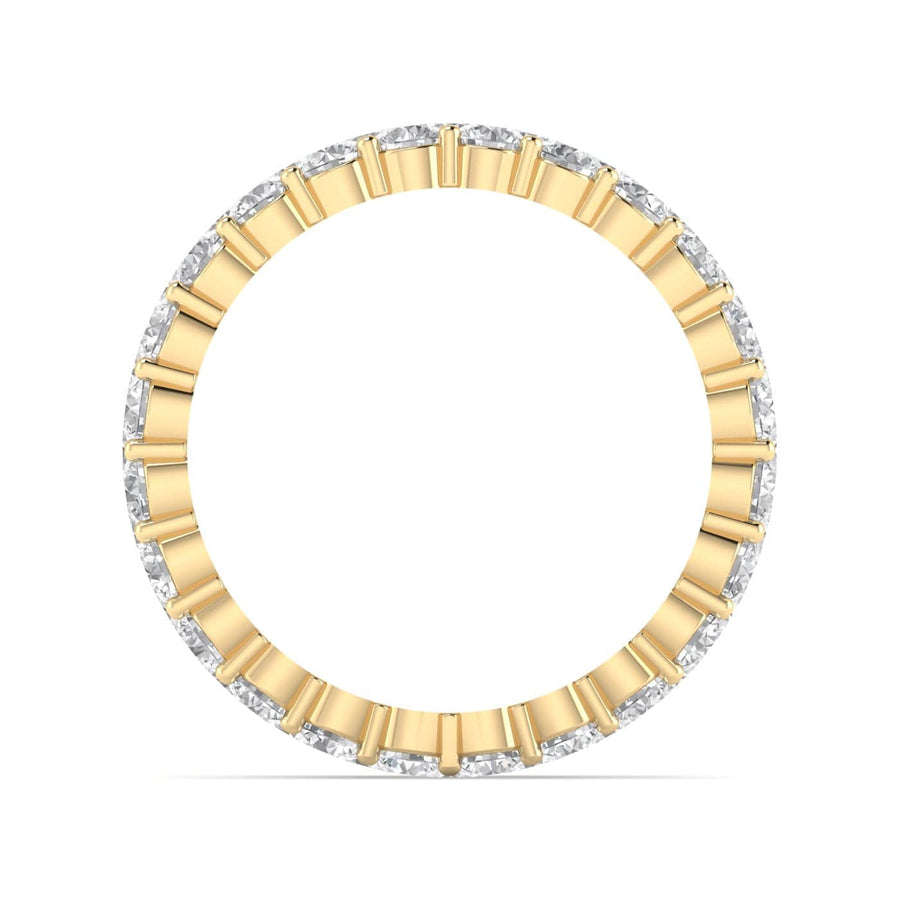 Rings 14K & 18K Gold Band of Diamond Eternity Ring, Lab Grown 5 ct