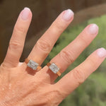 Rings 14K & 18K Gold Emerald Cut East West Diamond Ring, Lab Grown