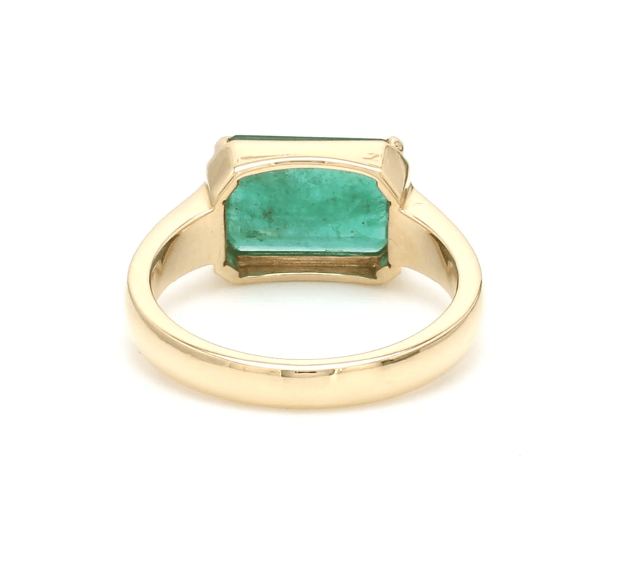 Rings 14K & 18K Gold Emerald East West Ring