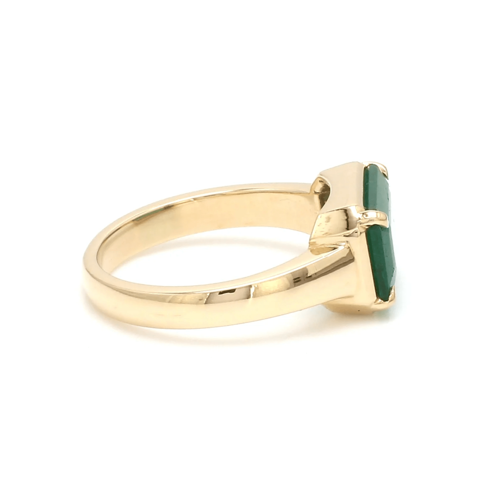Rings 14K & 18K Gold Emerald East West Ring