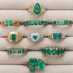Rings 14K & 18K Gold Emerald East West Ring