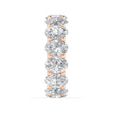 Rings 14K & 18K Gold Oval Diamond Eternity Band