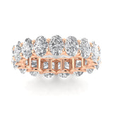 Rings 14K & 18K Gold Oval Diamond Eternity Band