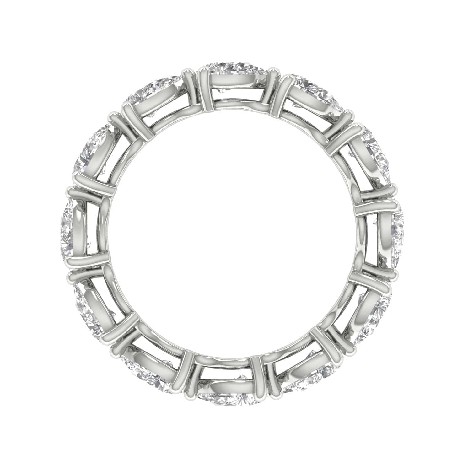 Rings 14K & 18K Gold Pear East West Diamond Eternity Ring