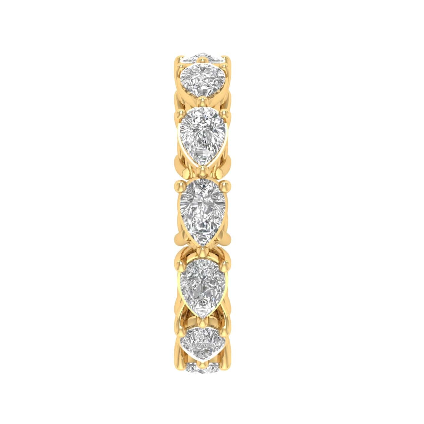 Rings 14K & 18K Gold Pear East West Diamond Eternity Ring