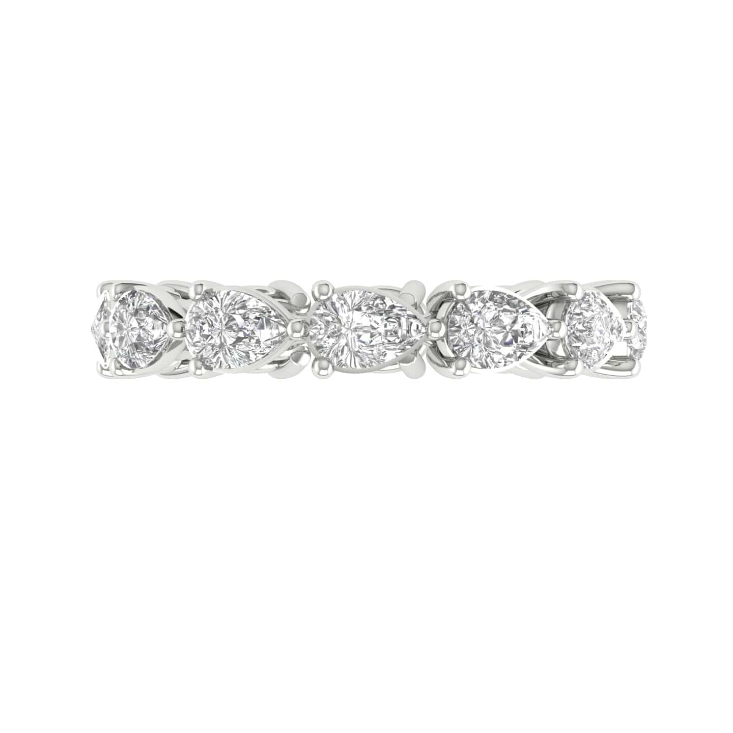 Rings 14K & 18K Gold Pear East West Diamond Eternity Ring