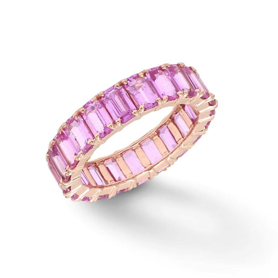 Rings 14K & 18K Gold Pink Sapphire Eternity Band