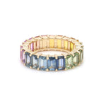 Rings 14K & 18K Gold Rainbow Eternity Ring