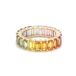 Rings 14K & 18K Gold Rainbow Eternity Ring