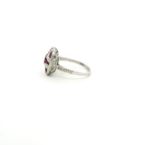 Rings 14K & 18K Ruby & Diamond Antique Ring
