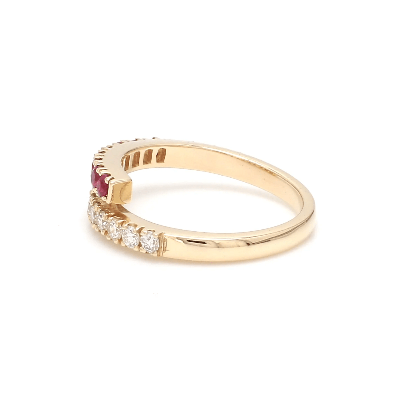 Rings 14K & 18K Ruby & Diamond Wrap Ring