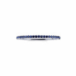 Rings 14K Gold and Blue Sapphire Eternity Stacking Rings