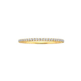 Rings 14K Gold and Diamond Eternity Stacking Rings
