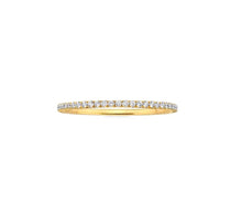 Rings 14K Gold and Diamond Eternity Stacking Rings